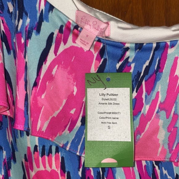 NWOT Lilly Pulitzer One-Shoulder Amante Silk Dress - Picture 5 of 10